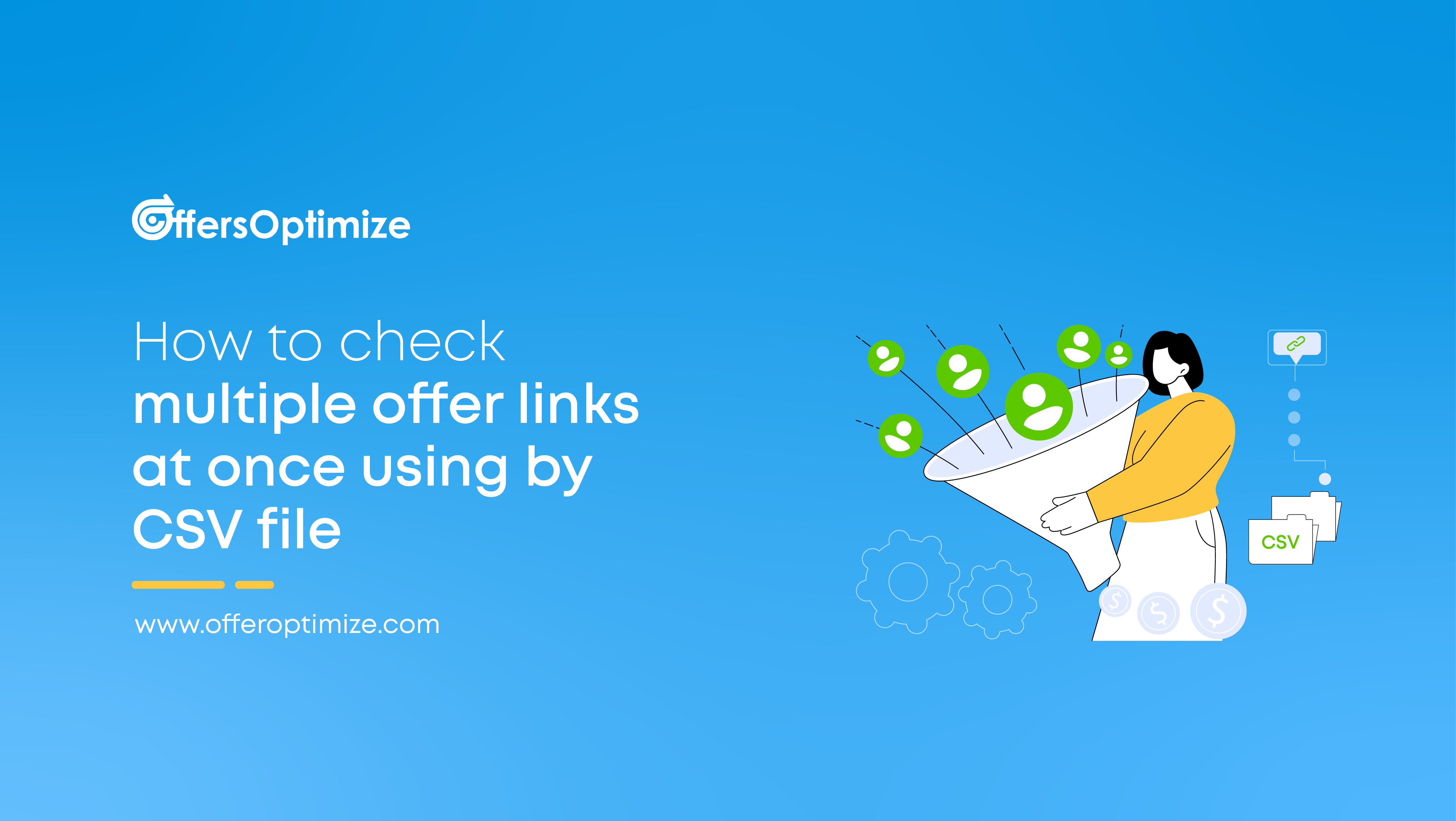 How to check multiple offers links by uploading CSV